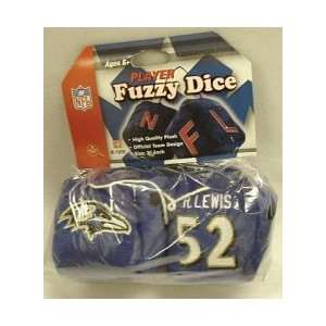 3 Fuzzy NFL Player Dice   Ray Lewis