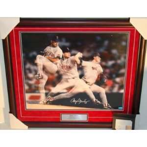 Roger Clemens Autographed Picture   Framed 16x20 UDA LE 500