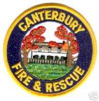 NH CANTERBURY NEW HAMPSHIRE RESCUE & FIRE DEPT PATCH   