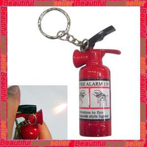 Collection fire extinguisher shape lighter keychain  