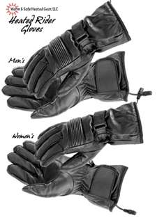 Mens First Gear Heated Leather Riding Gloves XXL 2XL  