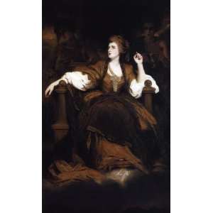     24 x 40 inches   Sarah Siddons as the Tragic Muse