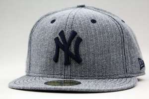 New York Yankees Navy Herringbone New Era Fitted Hat  