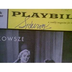  Hurok, Sol 1961 Playbill Signed Autograph Mazowsze and 