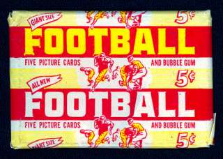 1952 Bowman Large Football Wax Pack. Opened with 1 card  
