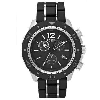 NEW FOSSIL JR1234 CHRONOGRAPH BLACK DIAL MENS WATCH  