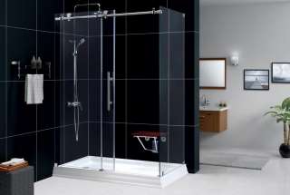 Dreamline Enigma X 33 X 60 X 76 Shower Enclosure, Brushed Stainless 