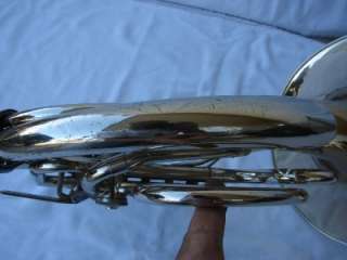 tuning adjustment the french horn shows light plating wear and 
