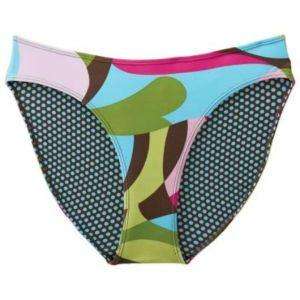 Athleta Nwot Pop Art Reversible Dot Low Tide Bikini Swimsuit Bottom 12 