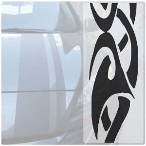Racing Stripes (Tribal Tattoo Graphic )   Carbon Fiber (R24 White)