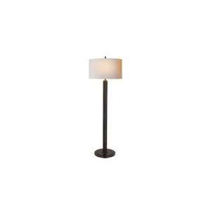 Thomas OBrien Longacre Floor Lamp in Bronze with Natural Paper Shade 