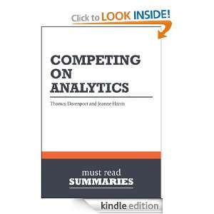Summary Competing on Analytics   Thomas Davenport and Jeanne Harris 
