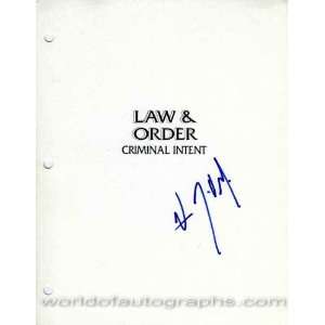 Vincent DOnofrio Signed Law & Order Script Cover