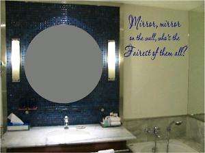 Mirror, mirror Snow White quote  girls wall decal  