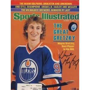 Wayne Gretzky autographed Sports Illustrated Magazine (Edmonton Oilers 