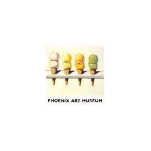  Ice Cream Cones By Wayne Thiebaud