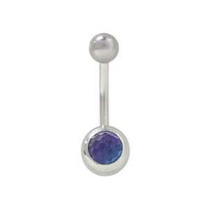 Disco Ball Belly Button Ring Surgical Steel   PFD080 B