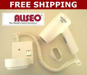   ALISEO PRO WALL MOUNT MOUNTED HOTEL STYLE HAIR DRYER NIB   DIRECT WIRE