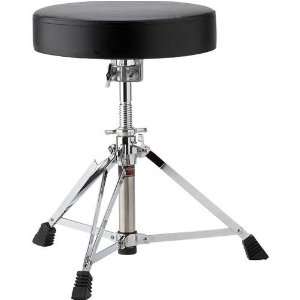   Double Braced Drum Throne   Black Vinyl Covering Musical Instruments