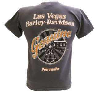 Harley Davidson Las Vegas Dealer Tee T Shirt Joker GRAY SMALL #BRAVA1 