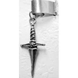    Sterling Silver Athame Ear Cuff The Silver Dragon Jewelry