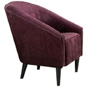  Orion Eggplant Chenille Club Chair