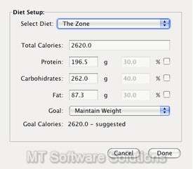 DIETING DIET SOFTWARE   WINDOWS XP VISTA 7 PC   MAC OSX  
