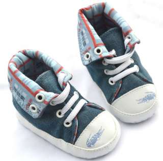 blue high top new infants toddler baby boy walking shoes size 2 3 4 