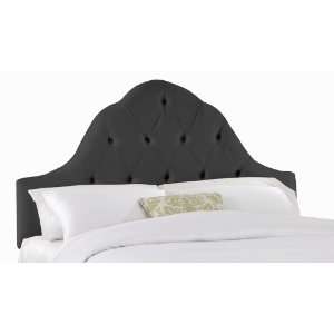   Black High Arc Tufted Upholstered Headboard Furniture & Decor