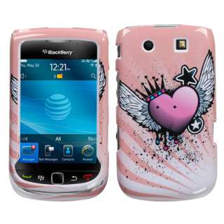 BLACKBERRY 9800 9810 4G TORCH GRAPHIC HARD CASE AT&T CROWN HT  