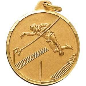 Inch Silver Male Pole Vault Medal