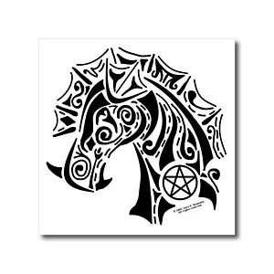  Pentacle Dragon Pagan Fantasy Tribal Witchcraft Abstract 