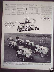 1968 32 inch HUFFY CAPRICE Riding Lawn Mower Vintage Ad  