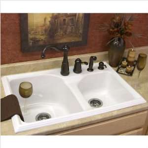   Rimming Kitchen Sink Finish Euro Steel, Faucet Drillings Single Hole