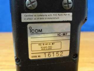 ICOM IC M7 VHF Handheld Marine Boat Transceiver Radio  