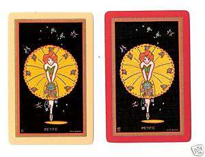 Swap Playing Cards 2 single Deco Ladies Named Petite  