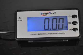   Lb x 0.05Lb Industrial Shipping Scale W/Extended Screen 200Kg  
