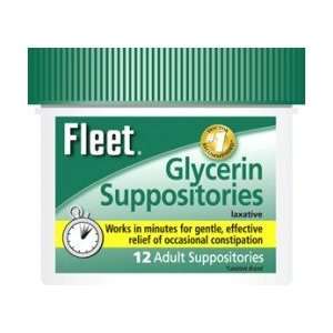 Fleet Glycerin Suppositories Adult Jar   12 Each