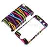   Colorful/Black Zebra Hard Case Cover For iPod touch 4 4th G Gen  