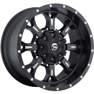 Fuel Krank 17x9 Black Wheel / Rim 5x4.5 & 5x4.75 with a 1mm Offset and 