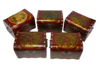 1x Chinese Red Trunk Shape Accessories Box sg003  