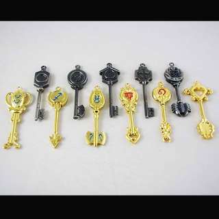 11pc COSPLAY Fairy Tail Key Pendant Natsu Dragneel FT01  