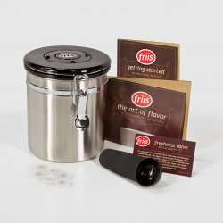 Friis Coffee Vault 12 oz Stainless Steel Canister Fresh  