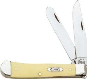 CASE XX #161 (3254) YELLOW TRAPPER POCKET KNIFE  