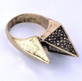   Spike Fashion Finger Ring Punk Gothic US 7 Korean Jewelry  