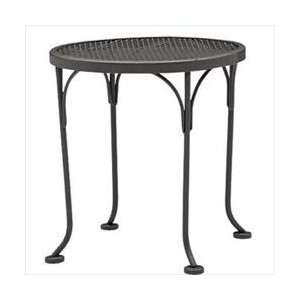  End Tables   Round Obscure Glass Top   Patio Furniture 