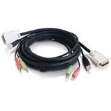 CABLES TO GO 14180 10ft DVI DUAL LINK/USB 2.0 KVM CABLE W/SPEAKER 