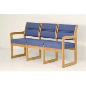  Wooden Mallet DW2 3D Three Seat Sled Base Sofa   Designer 