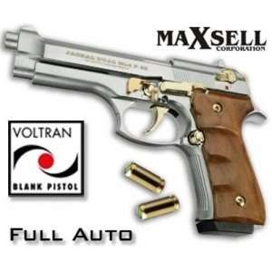  Jackal   Nickel Gold   Full Auto Machine Gun Pistol 