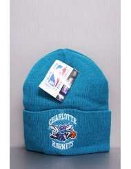 Vintage Deadstock Charlotte Hornets Beanie (Turq),Hats for Unisex